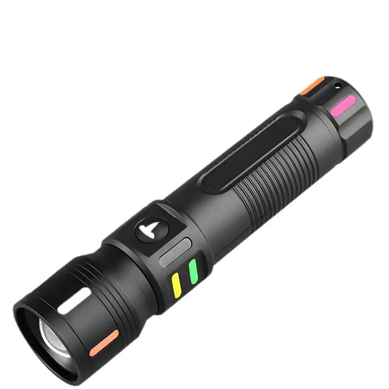 Rechargeable Laser Tactical Flashlight 1000LM IP65 Waterproof Zoom USB