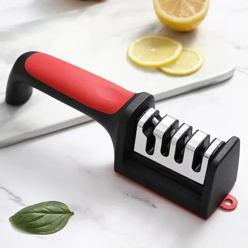 4 - Stage Handheld Kitchen Knife Sharpener with Multi - Grit Stones - Shoplex