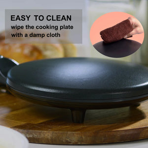900W Crepe and Pancake Maker Stainless Steel Body - product view 6 - Shoplex
