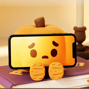 Kids Pumpkin Silicone Night Light with USB Rechargeable Battery