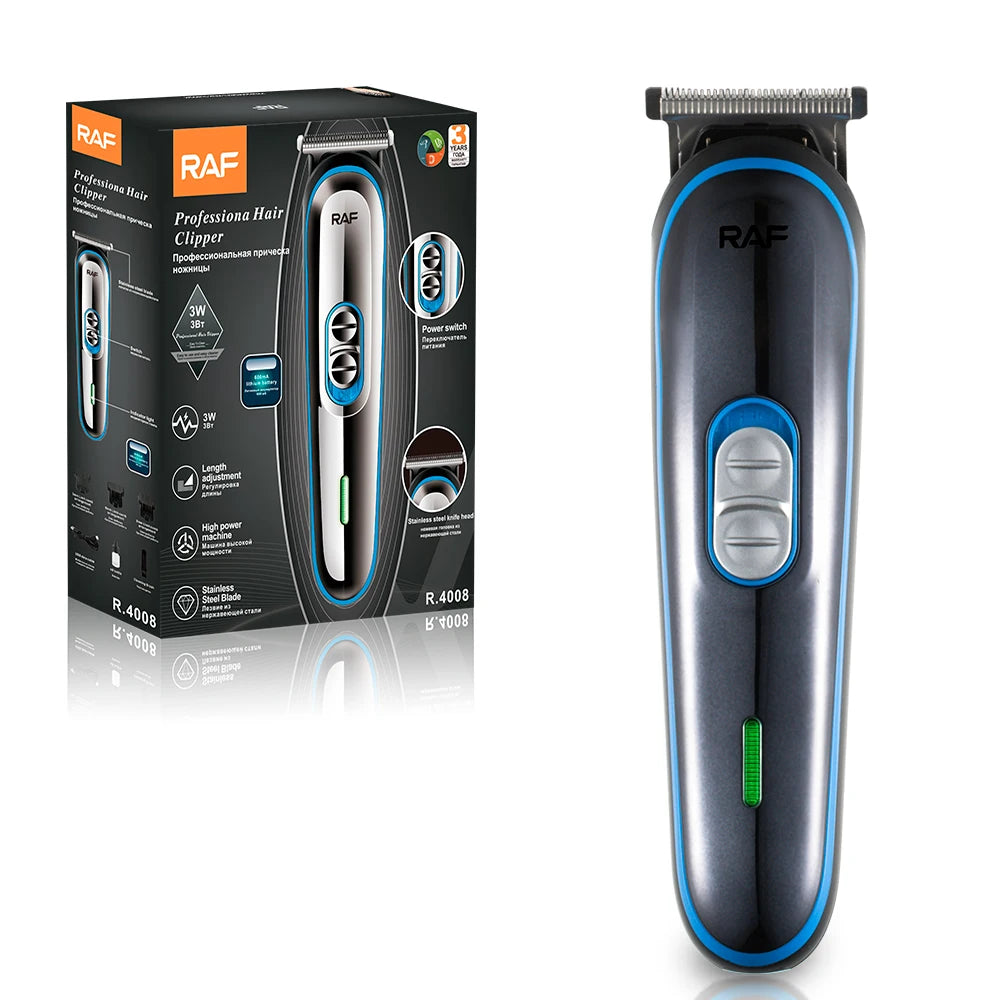 RAF 5-in-1 Professional Men's Rechargeable Hair Clipper Grooming Kit
