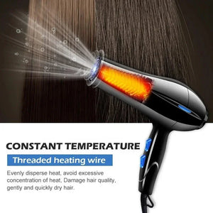Professional Salon Hot & Cold Ionic Hair Dryer 2000W Powerful - Shoplex