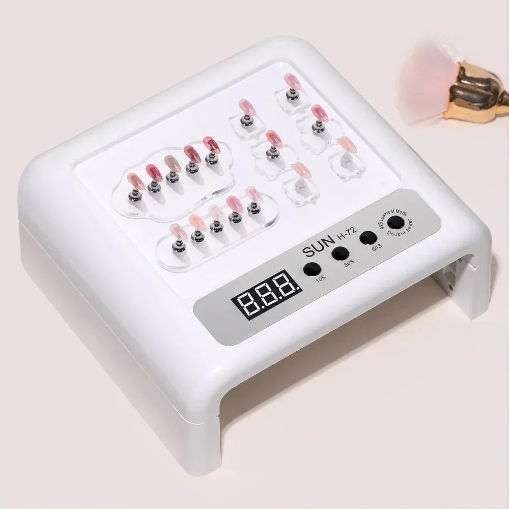 72W SUN - H72 UV LED Nail Lamp with Pu Hand Pillow - Shoplex