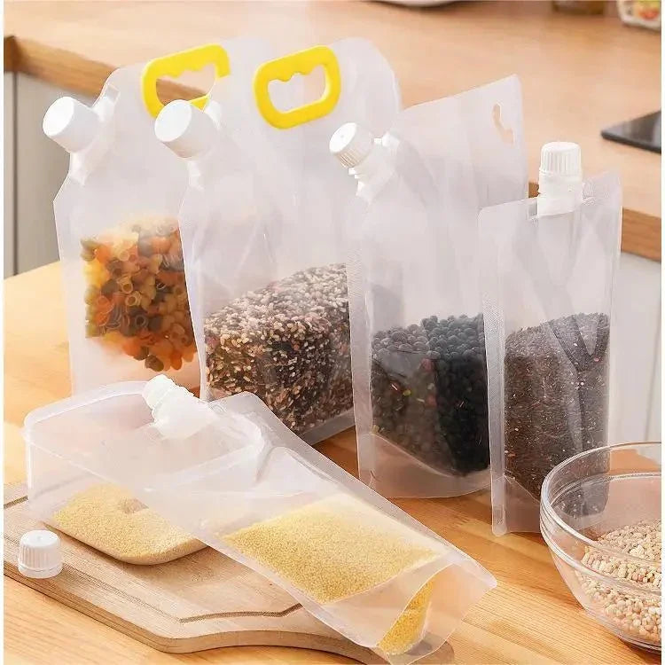Reusable Foldable Vacuum Storage Bags for Grain Rice Dog Food - Shoplex