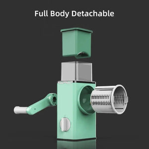 Manual Vegetable Cutter Rotary Grater Handheld Food Processor Kitchen Tool - Shoplex