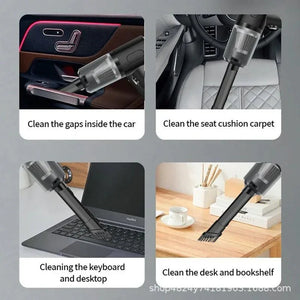 Wireless Rechargeable Wet Dry Handheld Car Vacuum Cleaner - Shoplex