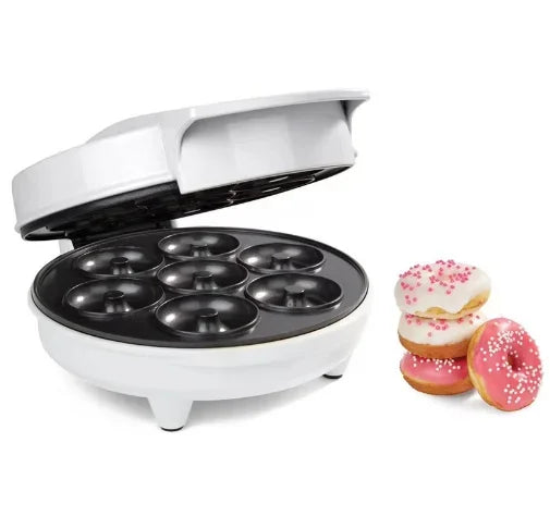 7-Hole Non-Stick Mini Donut Maker Waffle Machine Electric Breakfast