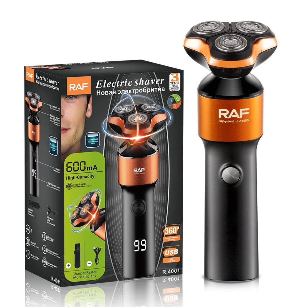 Rechargeable Wet/Dry Foil Electric Razor for Men USB Travel
