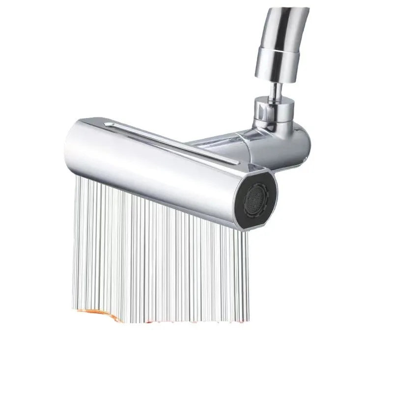 4-Mode Rotating Kitchen Faucet Extender Splash-Proof Waterfall Aerator