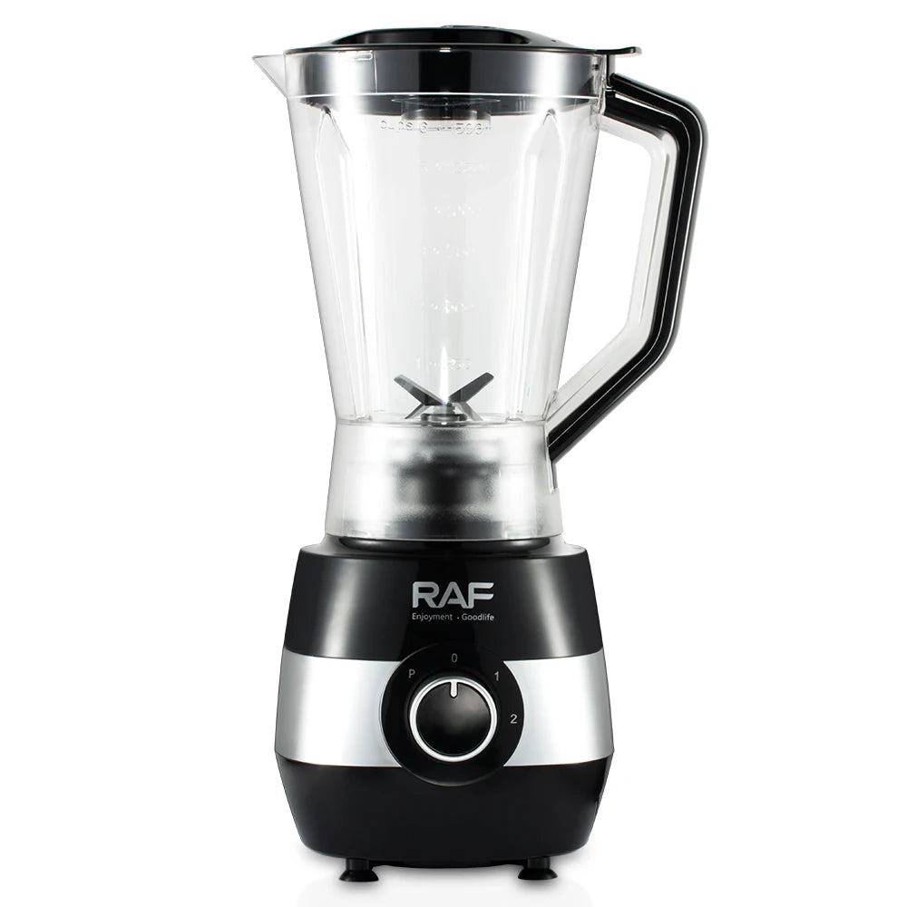 RAF 4-in-1 Food Processor 1.5L 450W Durable Black Plastic