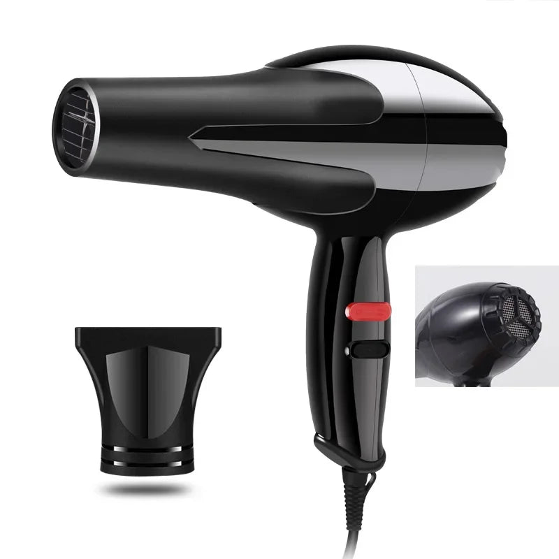 Red Black 1000W Ionic AC Motor Hair Dryer Concentrator Nozzle - Shoplex