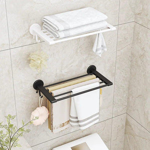 Nail - Free Wall - Mounted Bathroom Shelf Towel Slippers Rack Clip Option 45cm - Shoplex