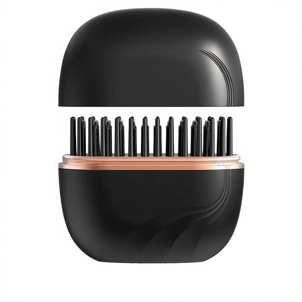 Mini Hot Comb Straightener Cordless Fast Heating Electric Hair Straightening Brush Portable Styling Tool for Home Travel
