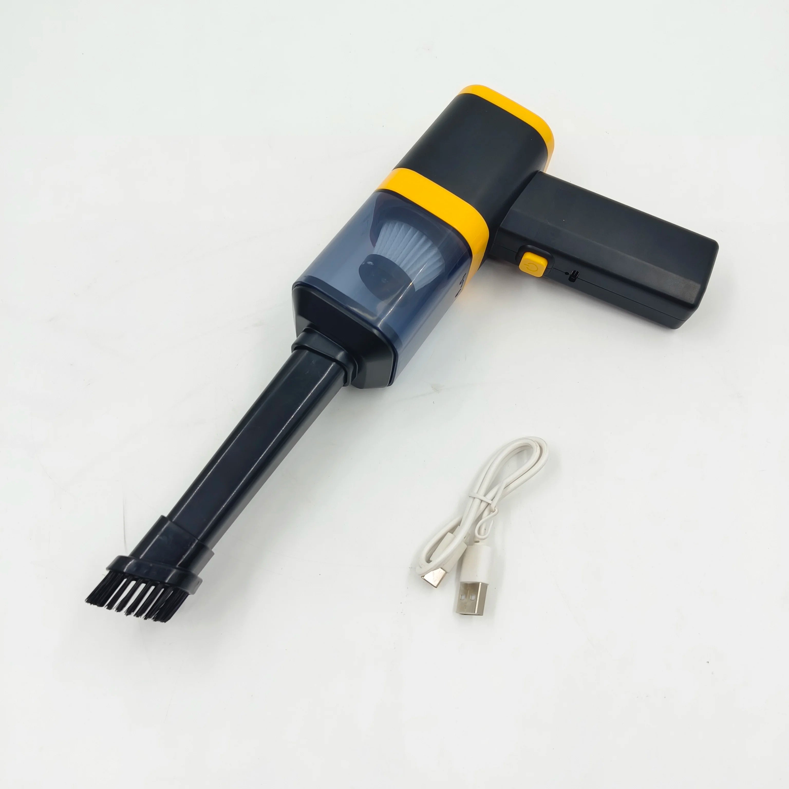 Compact Rechargeable Handheld Car Vacuum Cleaner USB-Powered Portable Lightweight