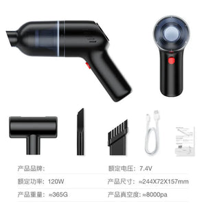 Wireless Handheld Car Vacuum Cleaner 120W 20000Pa Strong Suction - product view 6 - Shoplex