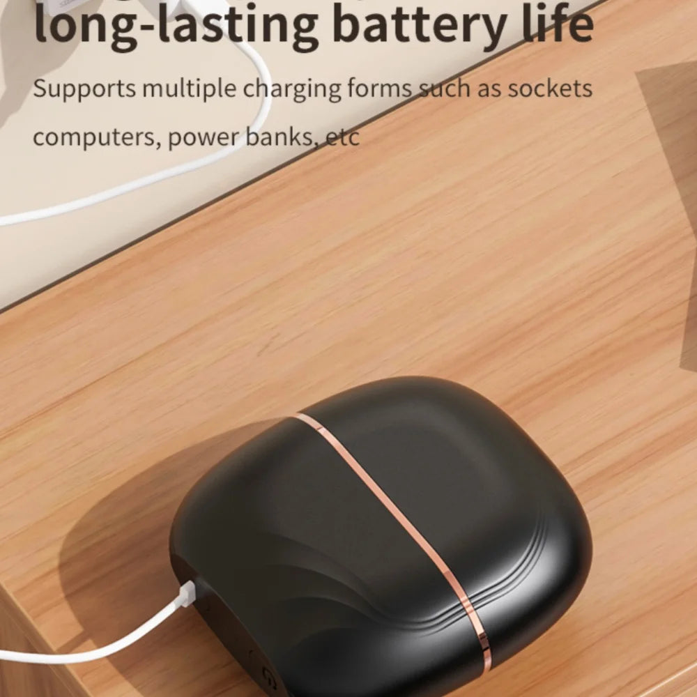 Mini Hot Comb Straightener Cordless Fast Heating Electric Hair Straightening Brush Portable Styling Tool for Home Travel