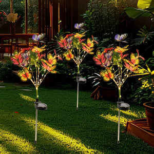 Solar LED Seven-Butterfly Garden Tree Outdoor Decorative Stake Light
