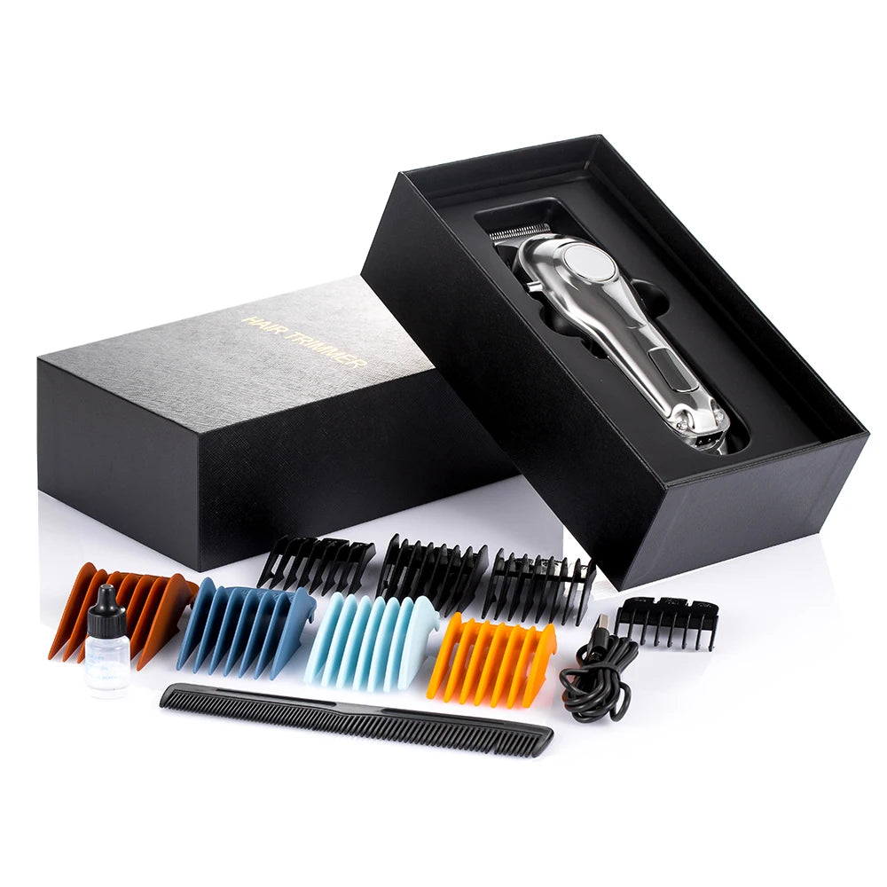 RAF Metal Body Waterproof Professional Hair Trimmer USB Rechargeable Clipper