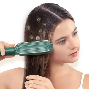 45W Ceramic Hair Straightener Brush for Straight and Curly - Shoplex