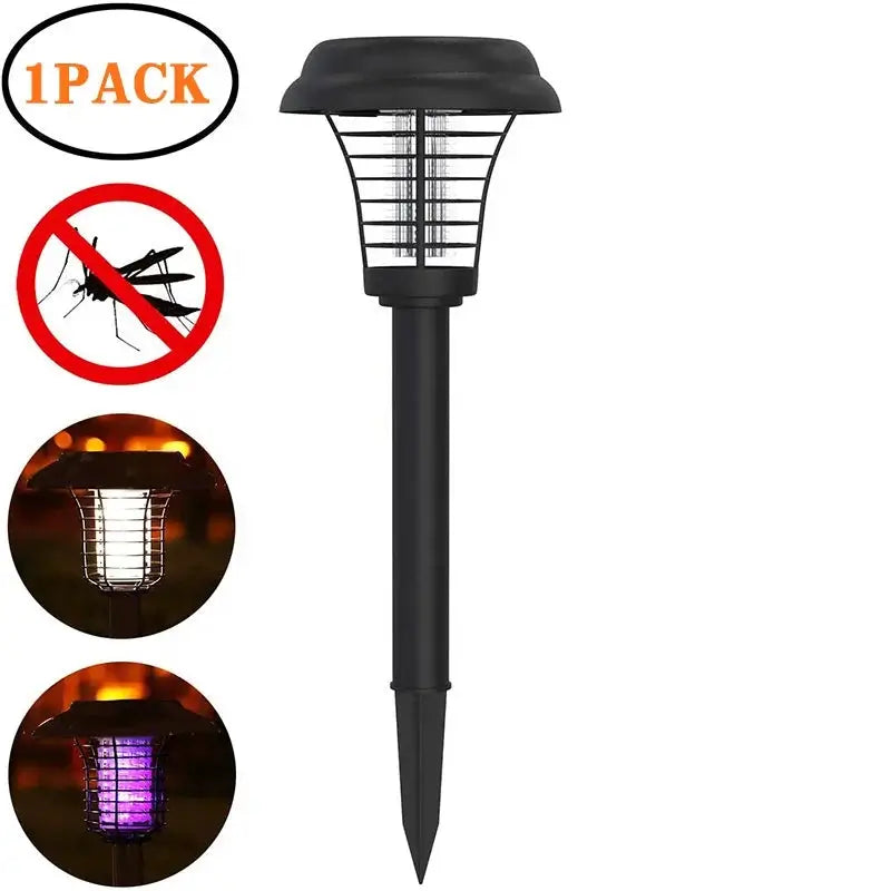 Solar UV-LED Mosquito Zapper for Garden Outdoor Waterproof Pest Control