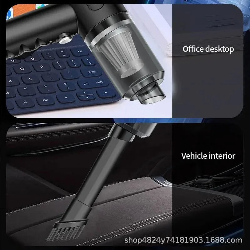 Wireless Rechargeable Wet Dry Handheld Car Vacuum Cleaner - Shoplex