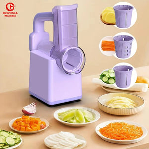 Electric Cheese Grater Portable Rotary Salad Maker Shredder - product view 3 - Shoplex
