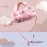Baby Protective Helmet Hat 360° Impact Cushion Soft Cotton Gray - product view 9 - Shoplex