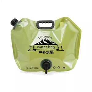 8L Foldable Portable Water Bag for Camping and Travel