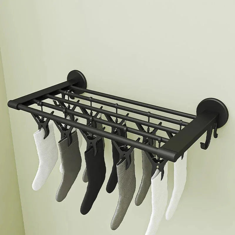 Nail - Free Wall - Mounted Bathroom Shelf Towel Slippers Rack Clip Option 45cm - Shoplex