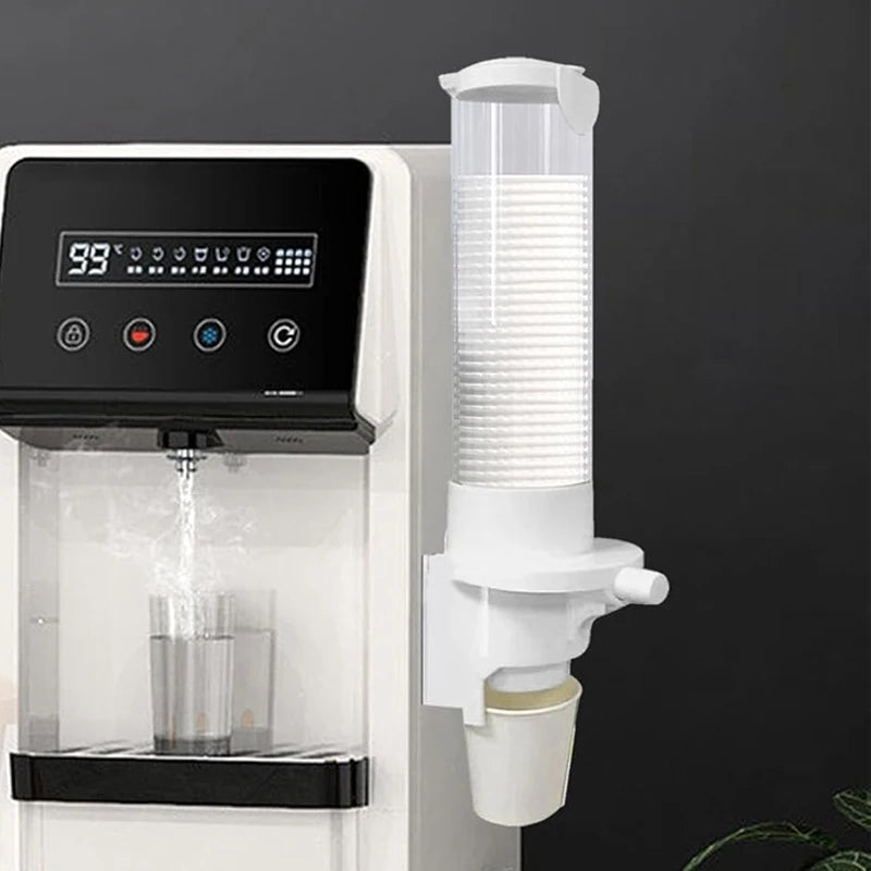 Adjustable Wall-Mounted Countertop Paper Cup Dispenser Holder Magnetic ABS