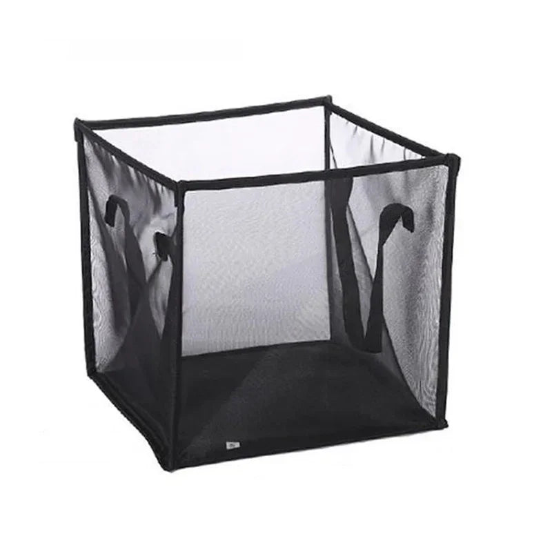 Collapsible Foldable Mesh Laundry Basket Pop - Up Hamper 32x32x32cm - Shoplex