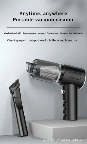 Wireless Rechargeable Wet Dry Handheld Car Vacuum Cleaner - Shoplex