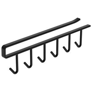 SHAREWIN Wall - Mounted Carbon Steel 8 - Hook Coat Rack Organizer - Shoplex