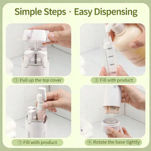 4-In-1 Travel Refillable Toiletry Bottles Leak-Proof Multicolor Set