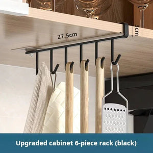 SHAREWIN Wall - Mounted Carbon Steel 8 - Hook Coat Rack Organizer - Shoplex
