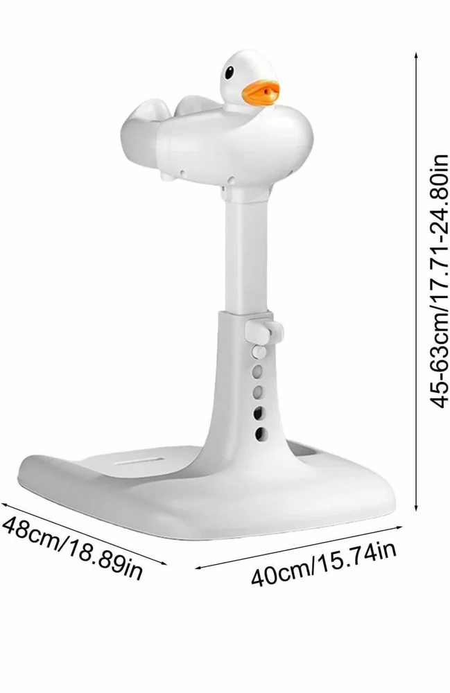 Baby Shower Bath Stand with Adjustable Height Support Seat for Infants