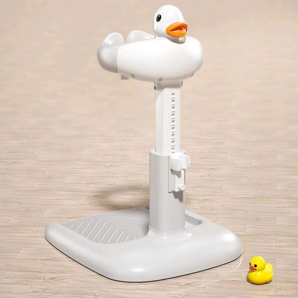 Baby Shower Bath Stand with Adjustable Height Support Seat for Infants